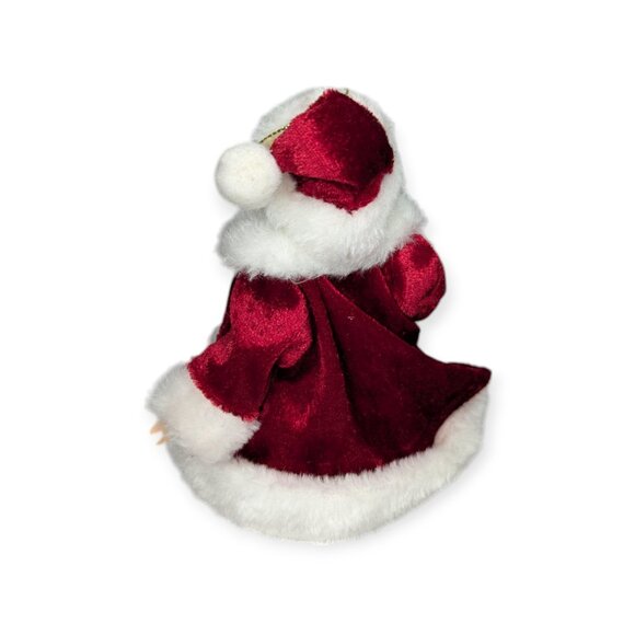 Santa Claus Ornament and/or Small Christmas Tree Topper 6.5" Tall - Picture 3 of 10